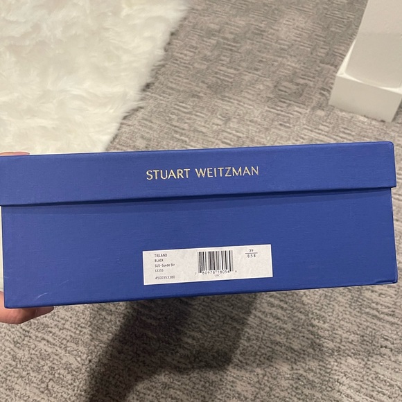 Stuart Weitzman Tieland Over the Knee Boots in Black Suede - Picture 6 of 7